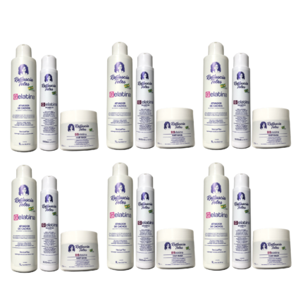 Kits Manutenção (Atacado) 6 Kits Gelatina Modeladora